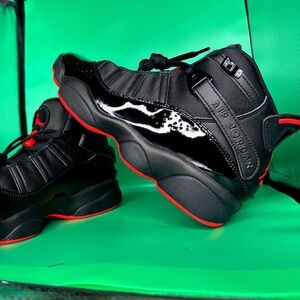 NIKE AIR JORDAN 6 RINGS BLACK INFRARED SIZE 9 - 322992-066